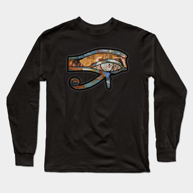 Egyptian Eye Long Sleeve T-Shirt by AYar